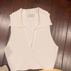 Babaton Women's White and Cream Blouse